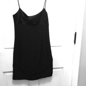 Little black slip dress